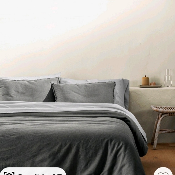 Casaluna Bedding Nwt Heavyweight Linen Blend Comforter Sham Set